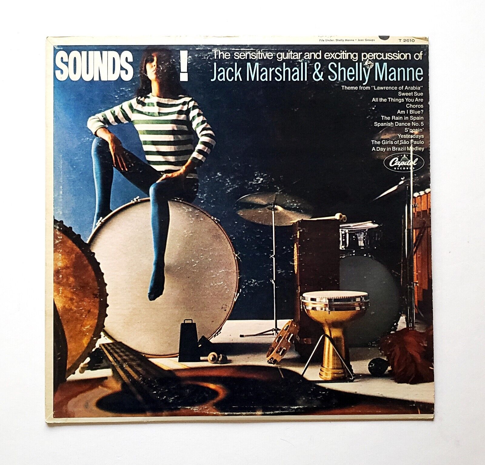 Jack Marshall & Shelly Manne - Sounds LP, VG++, MONO, 1966 Capitol