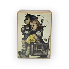 Vintage Mapsa Wood Swiss Music Box Plays Der Frohliche Wanderer Hummel Children picture