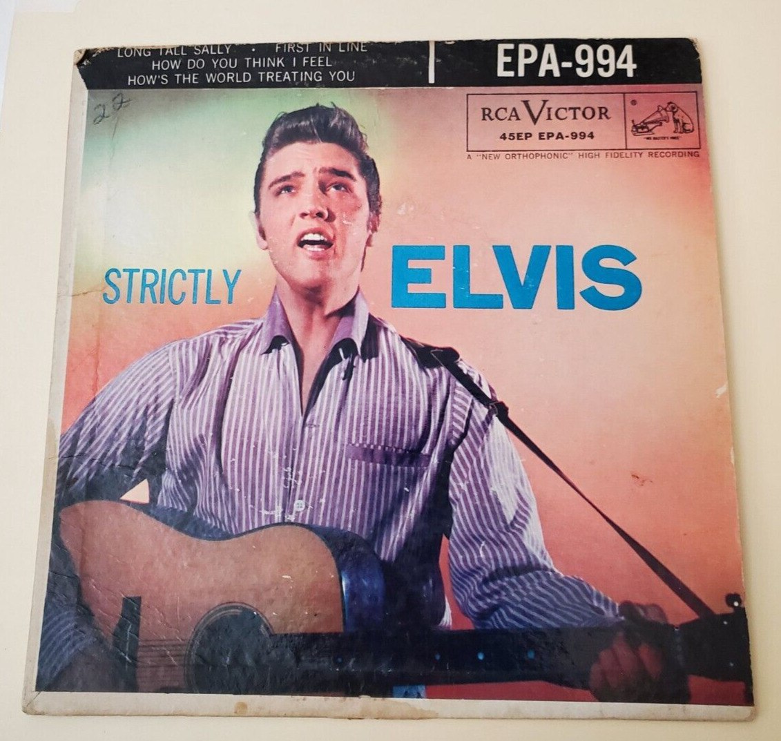 Elvis Presley STRICKLY ELVIS (ROCKABILLY EPA-994) 45 PLAYS VG