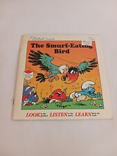 Vtg 1983 Peyo The Smurf-Eating Bird Smurfs Read-Along Book & Record  picture