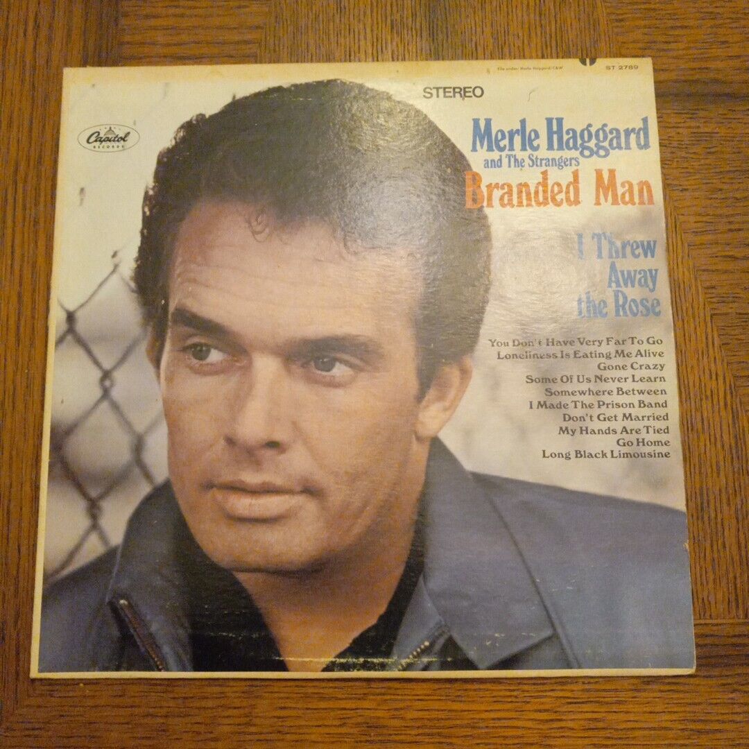 Merle Haggard And The Strangers  Branded Man LP Capitol ST 2789 VG+
