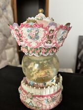 Vintage Music Box, Carousel Horse Water Snow Globe - Intricate Merry Go Round picture