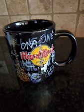 Hardrock Cafe Chicago Black Coffee Mug With Guitars picture