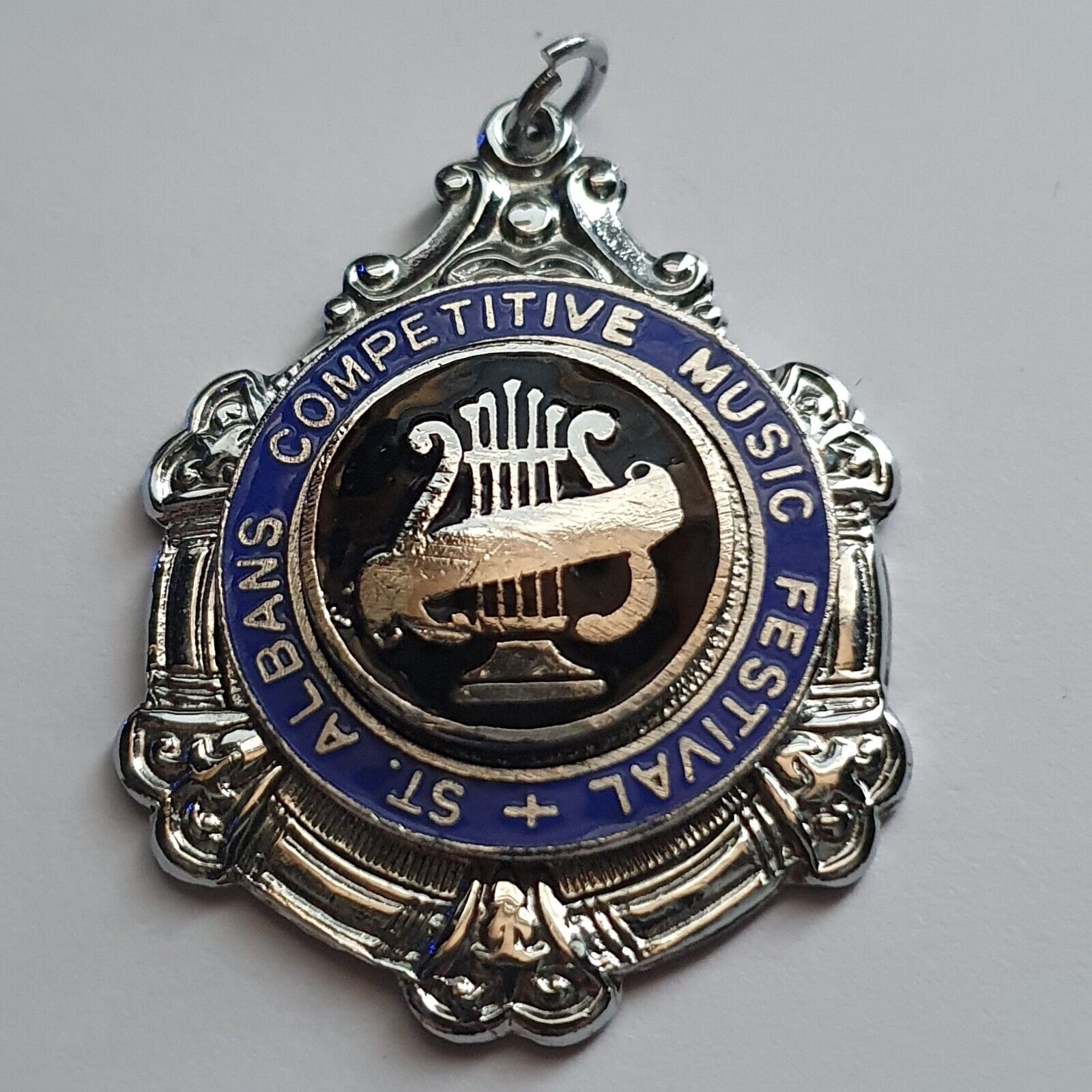 Vintage St Albans Competitive Music Festival Metal & Enamel Medal Medallion