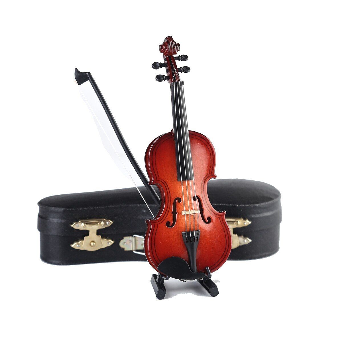 Mini Guitar Violin Model with Bracket/Box Mini Cello Ornament Spot