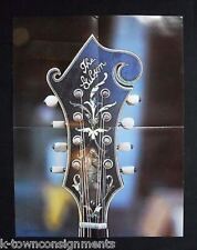 Gibson F-5 Mandolin Guitar Head Fine Inlay Vintage Promotional Poster 1975 picture