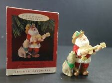 Hallmark Howling Good Time Ornament 1993 Santa Guitar Coyote Western picture