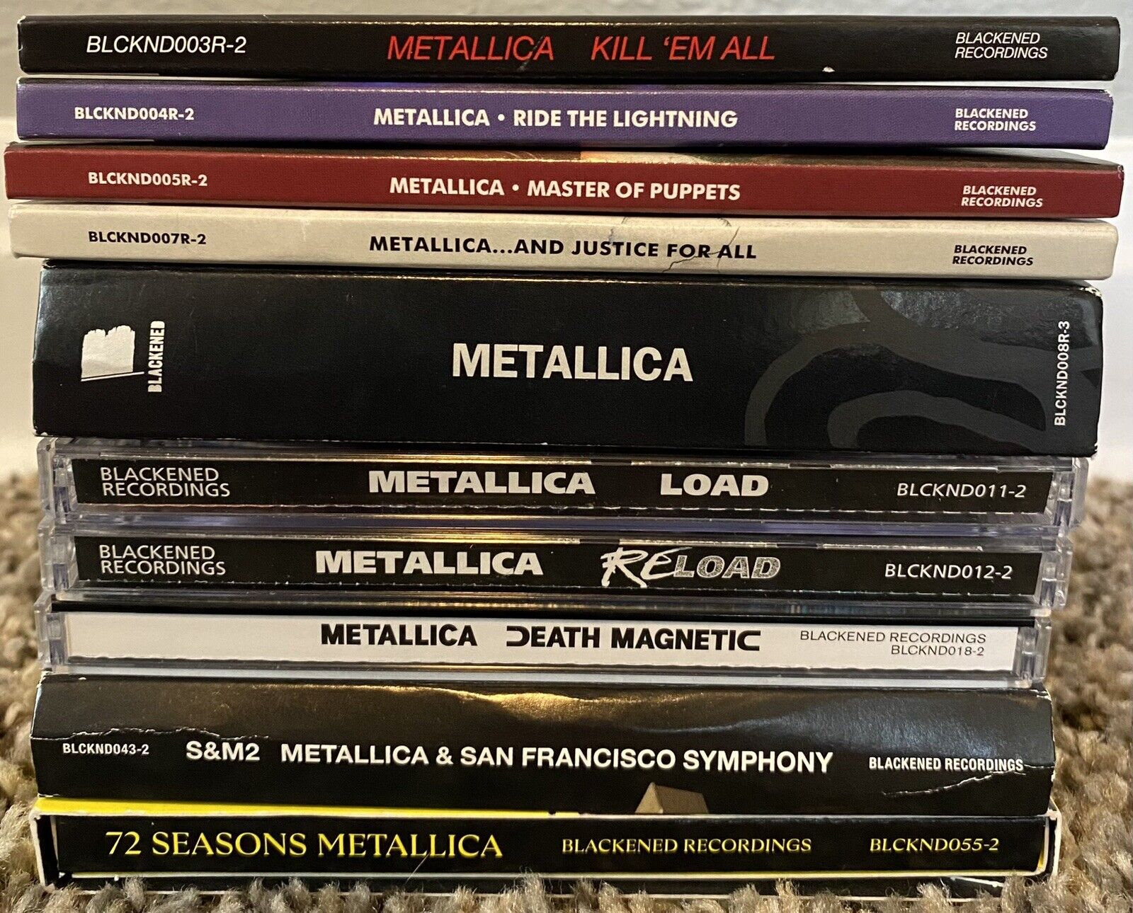 Metallica CD Lot Bundle Collection 10 Total Kill Em All, Ride The Lightning