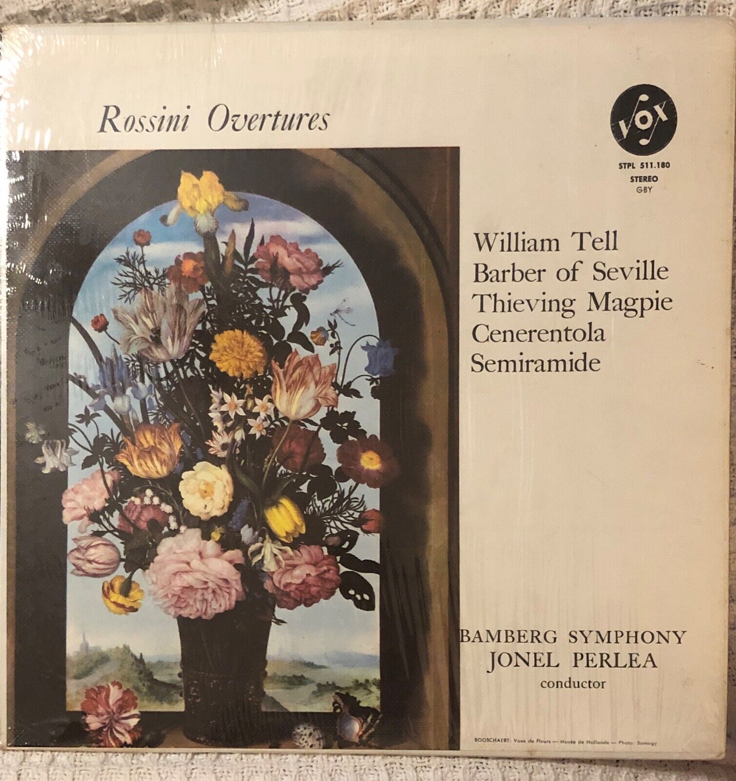 Vintage 1959 LP Rossini Overtures Bamberg Symphony Perlea Vox Stereophonic Album