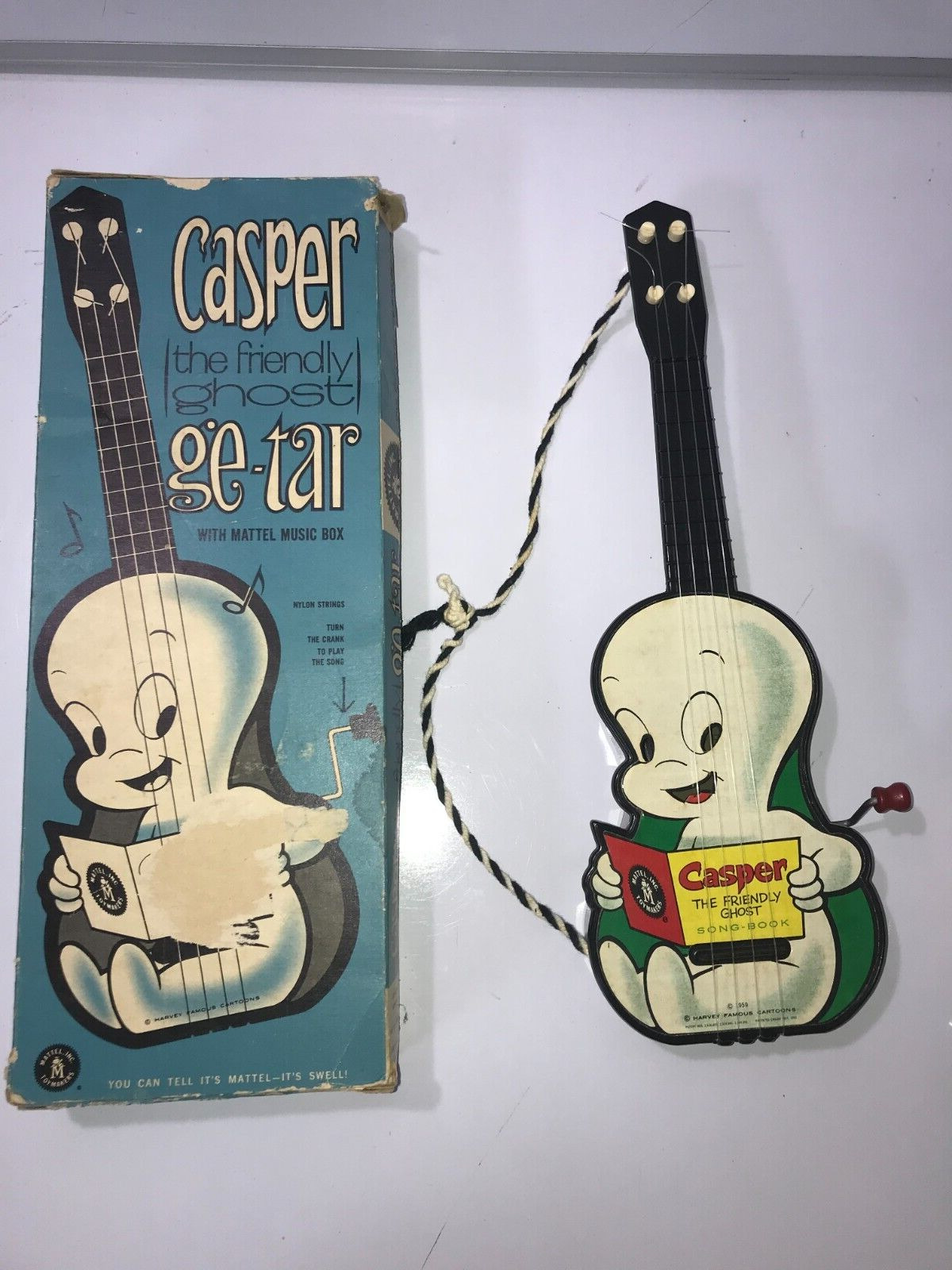 vintage 1959 Casper the Friendly Ghost music box guitar ukulele