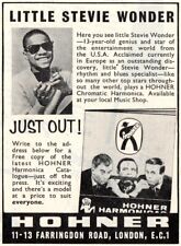 Vintage Hohner Harmonicas Advert - Original 1964 - Stevie Wonder aged 13 picture