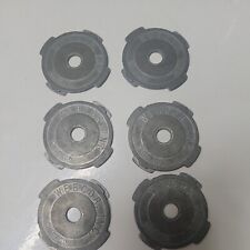 Vintage Webcor inc. Chicago Corp Metal 45 RPM Record Insert Adapters 6 ct picture