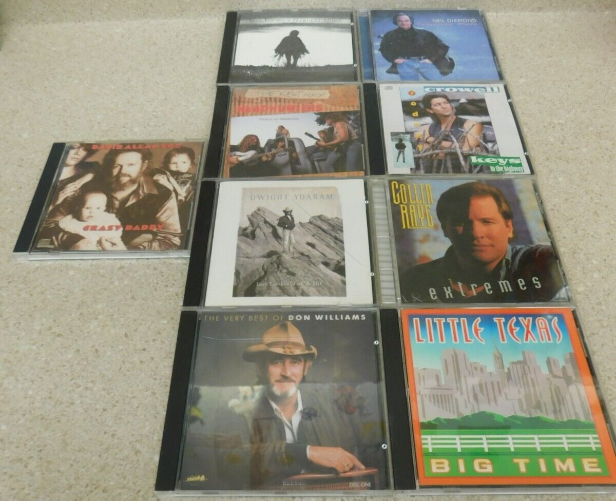 Country Music CD Lot Of 9 CD\'s Kentucky Headhunters Little Texas Don Williams