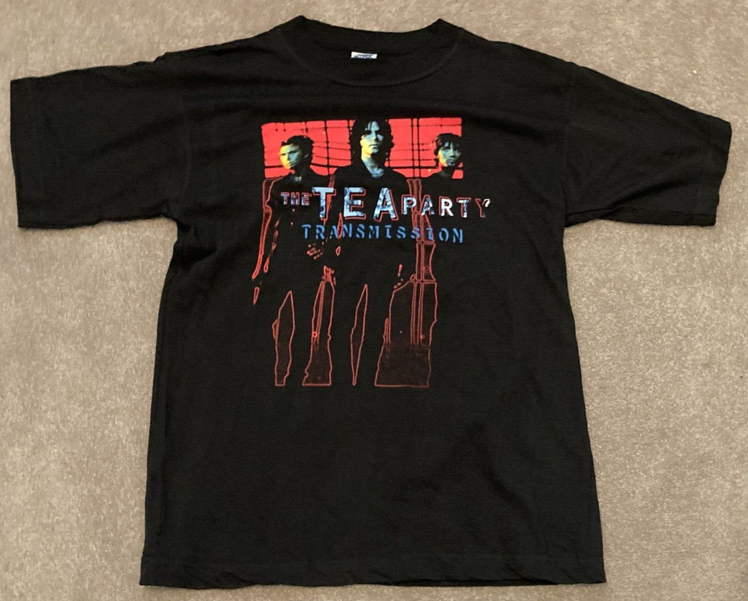 TEA PARTY -Transmission. RARE ORIGINAL VINTAGE Australian Tour T-Shirt 1997 (L)