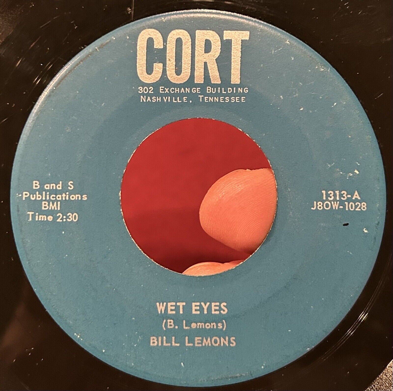 Rare Rockabilly 45 BILL LEMONS Wet Eyes Lorene CORT VG OG *