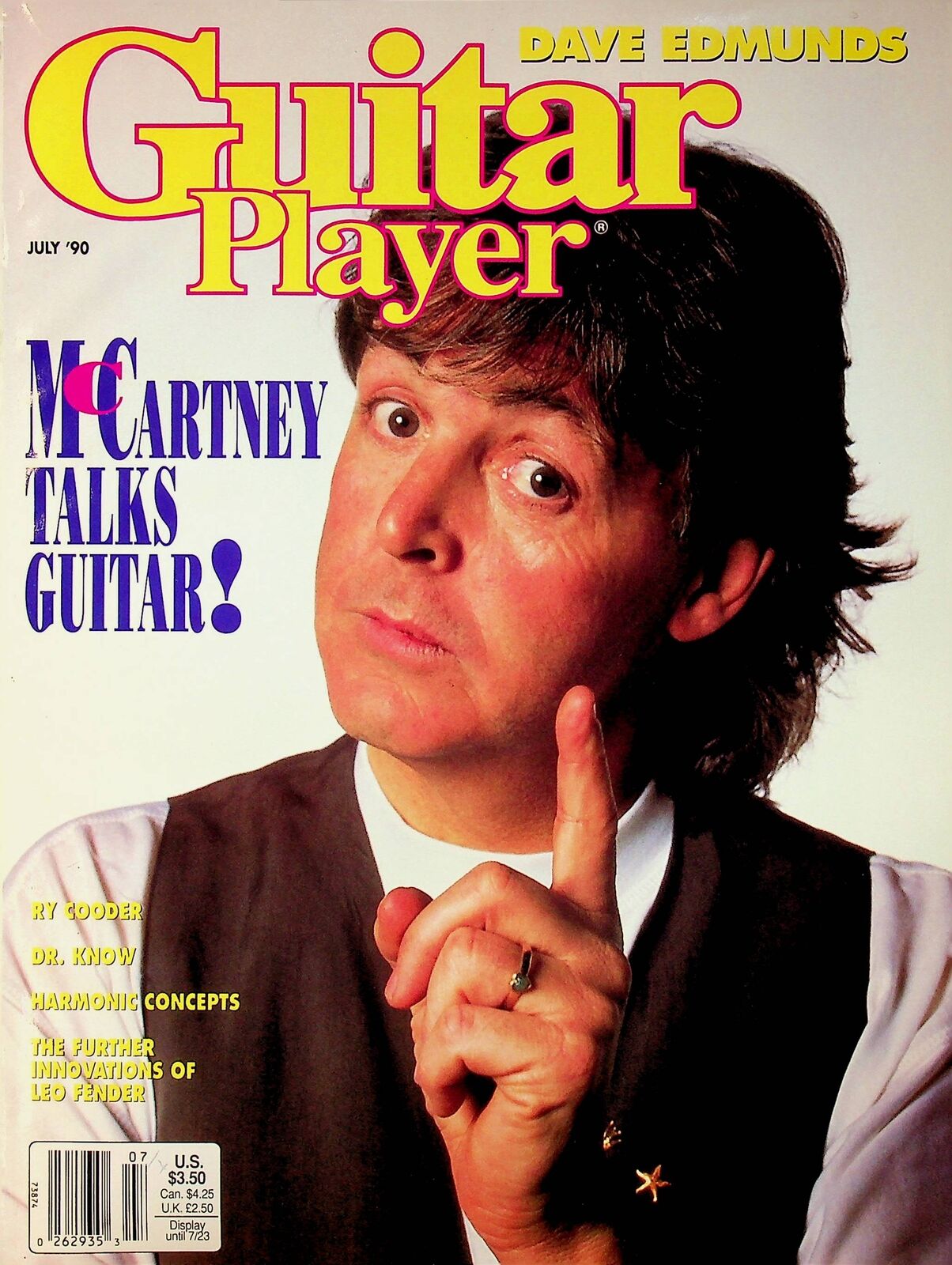 Guitar Player Magazine Vol. 24 #7 FN 1990