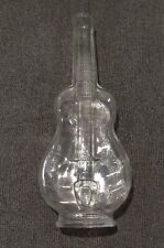 GUITAR CLEAR GLASS BAR DECANTER WINE ALCOHOL BOTTLE 13