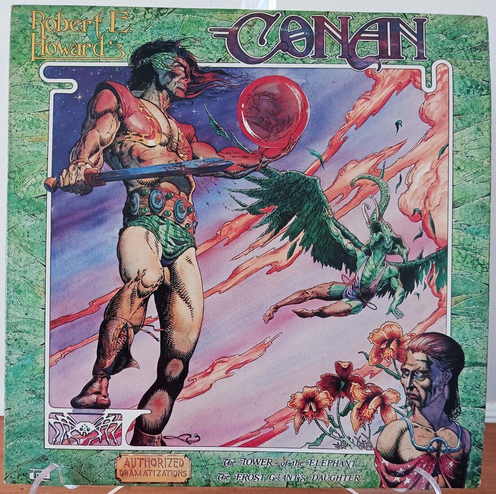 1975 Robert E Howard\'s Conan Vinyl Record LP Dramatizations Moondance Production