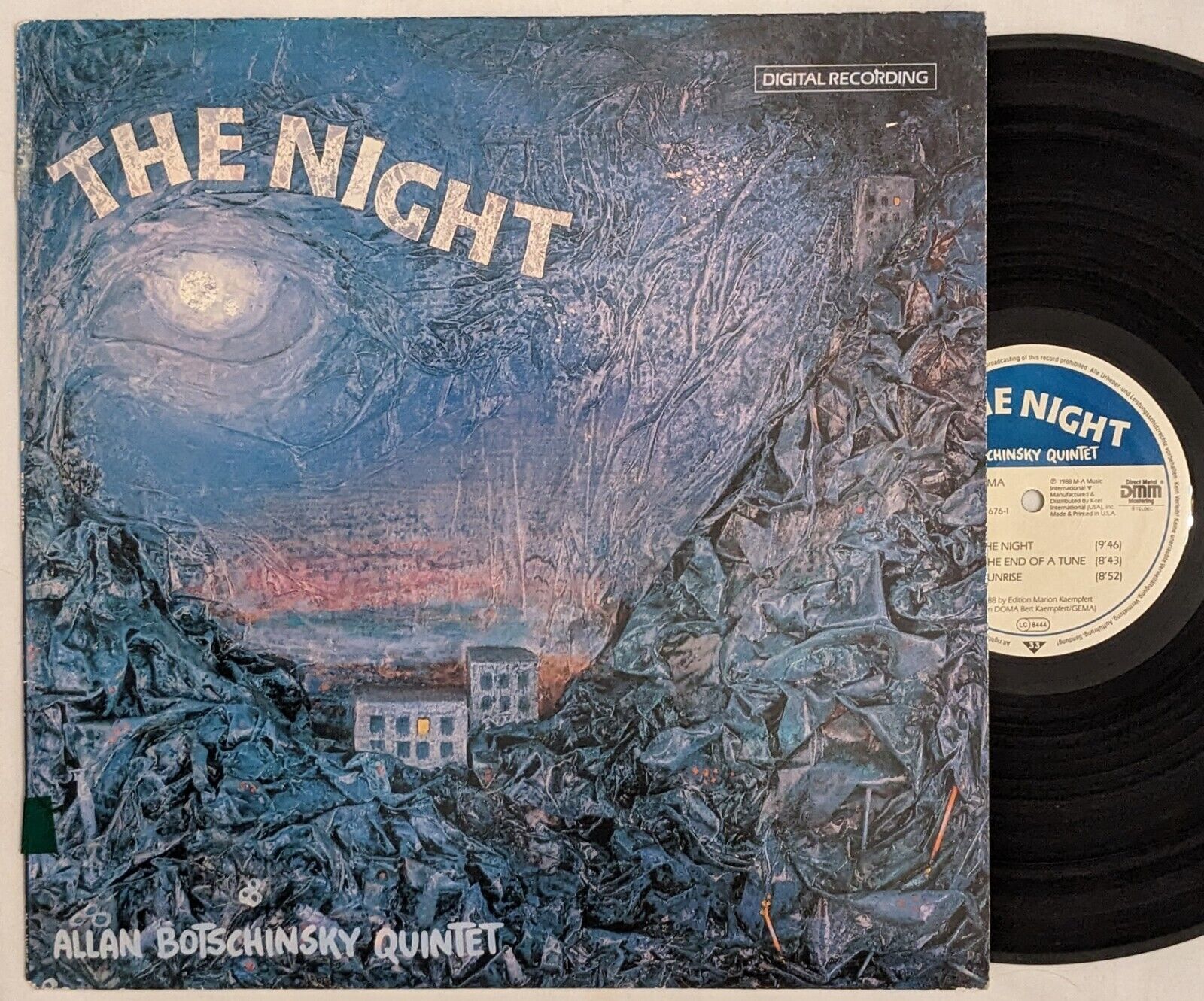 Allan Botschinsky Quintet THE NIGHT lp 1988 MA Music NU 676-1 digital DMM