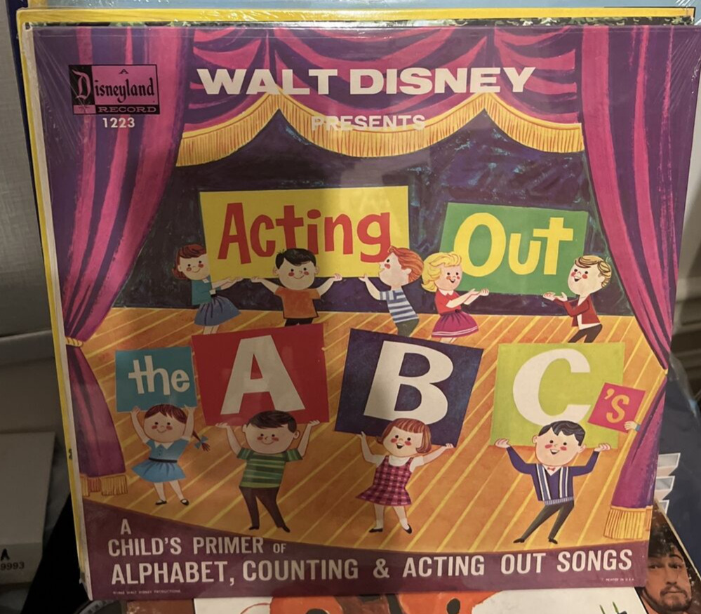 Vintage 1962 Walt Disney Presents ACTING OUT THE ABC’s Vinyl Record LP sealed
