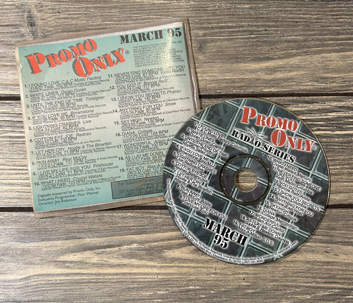 Vintage March 1995 Promo Only CD Promotional Radio Series