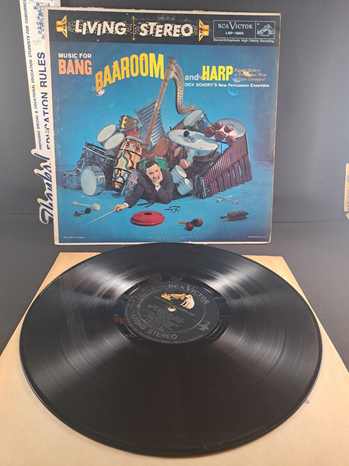 Music for Bang Baaroom and Harp Dick Schory Vinyl Record LP