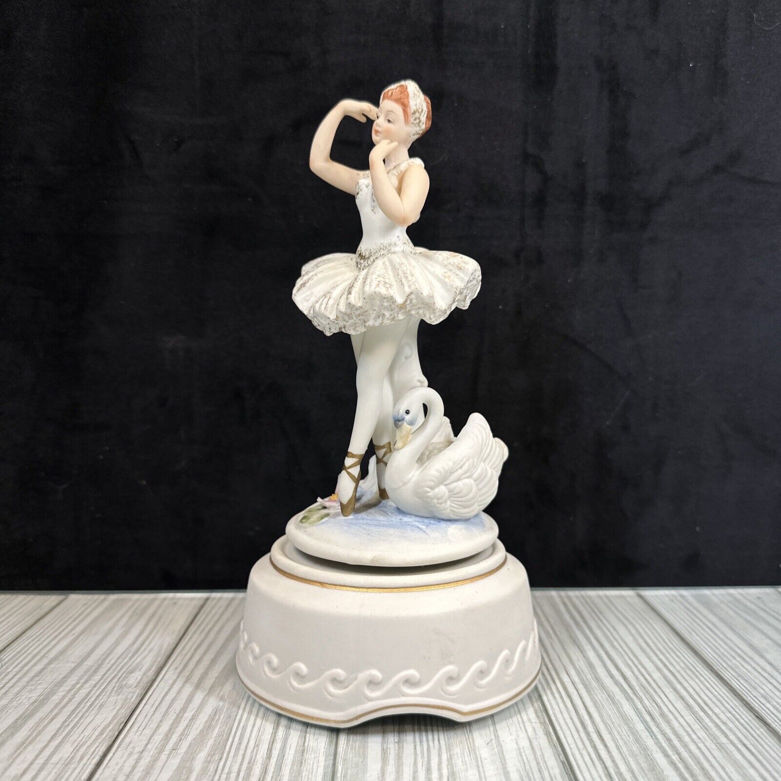 Vintage Napcoware Classic Gallery ￼ Ballerina Ballet Music Box 8.5” - Works