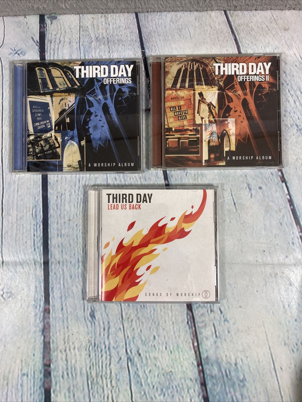 Lot of 3 Third Day Cd\'s - Lead Us Back, Offerings, Offerings 2 - Christian
