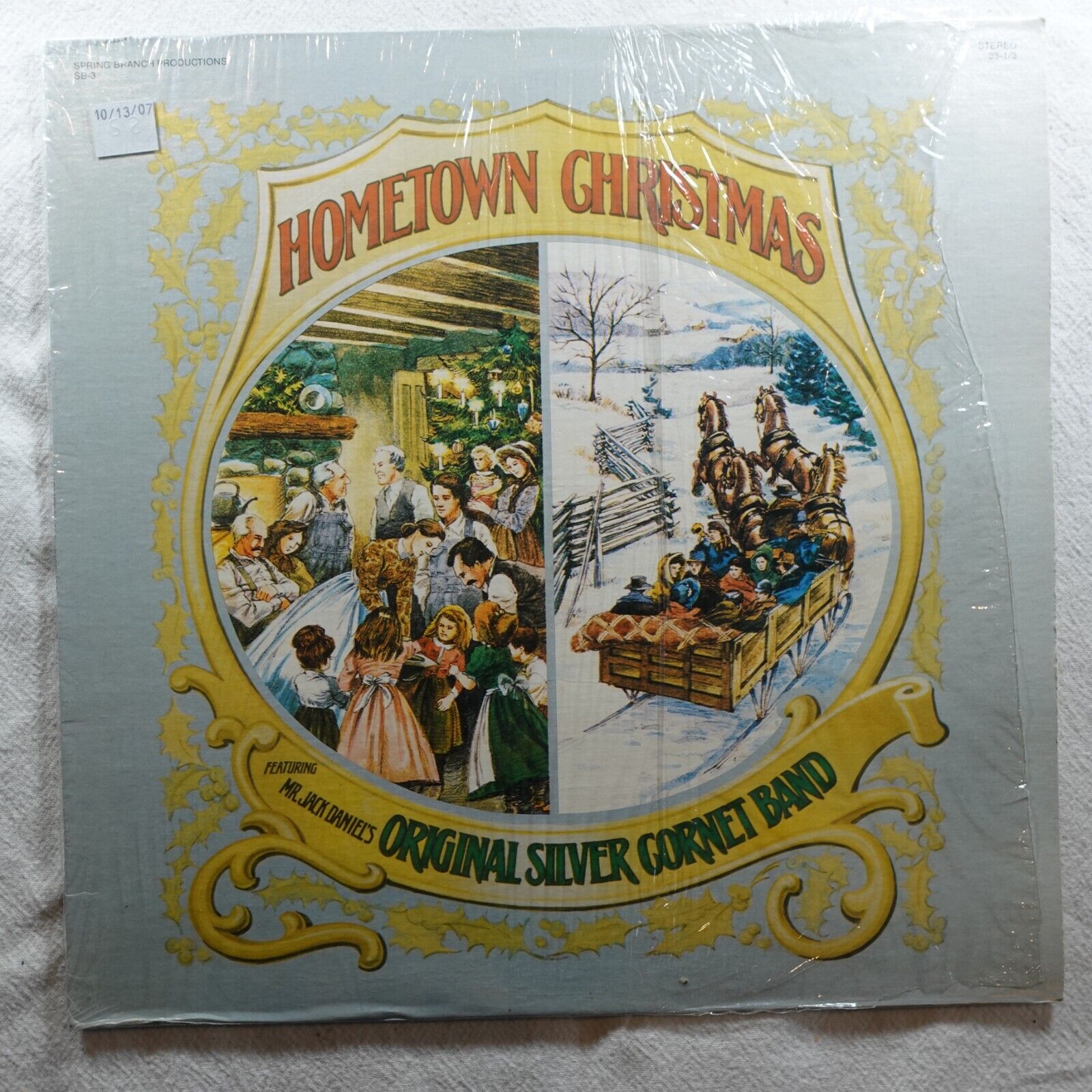 Jack Daniel's Original Silver Cornet Band Hometowm Christmas   Record Album LP