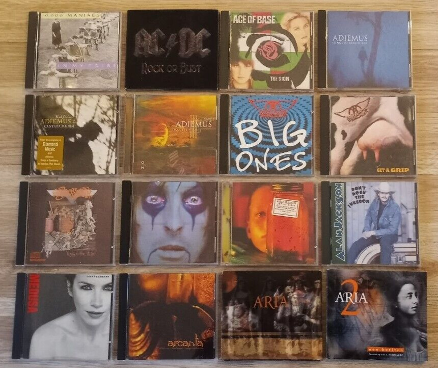 CD's 4 for $10. You Pick Rock, 70's, 80's, Pop. 