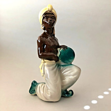 Royal Copley Figurine of Brown Arabian Man with Drum 1950s picture