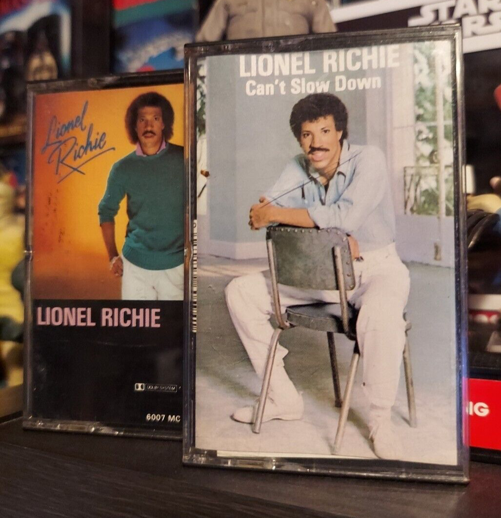 LIONEL RICHIE audio cassette lot of 2 CAN\'T SLOW DOWN penny lover HELLO more