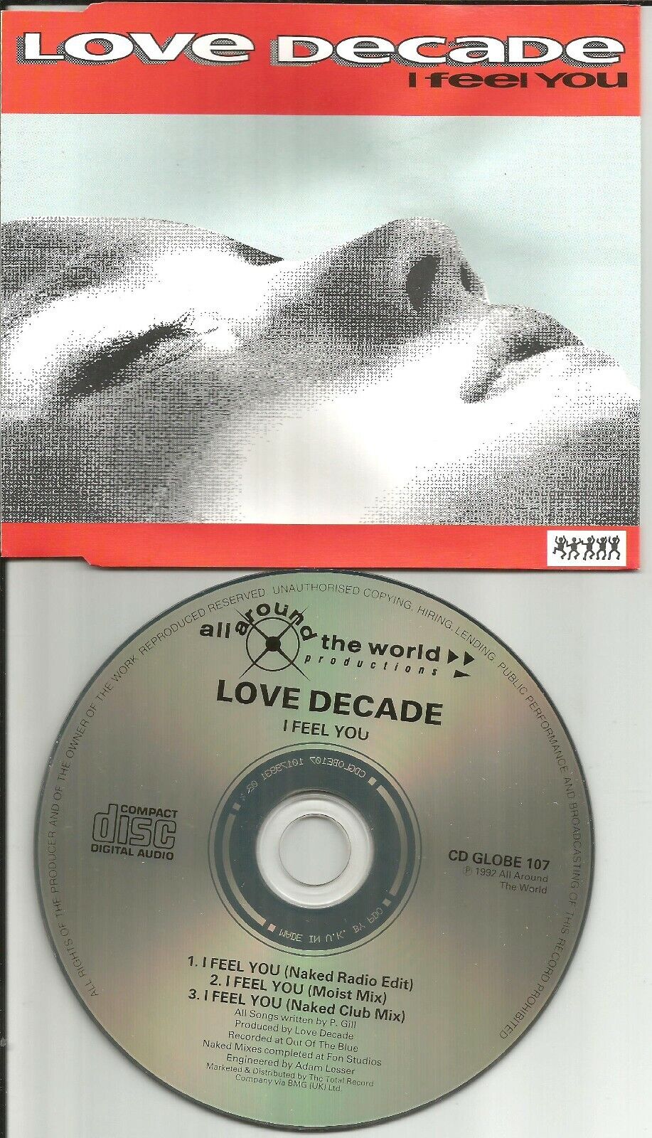 Decadance LOVE DECADE I feel you w/ 3 RARE MIXES Europe CD single USA seller 92