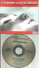 Decadance LOVE DECADE I feel you w/ 3 RARE MIXES Europe CD single USA seller 92 picture