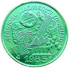 Vintage MARDI GRAS Token 1985 Magical Moments In Music NEW ORLEANS Coin DOUBLOON picture