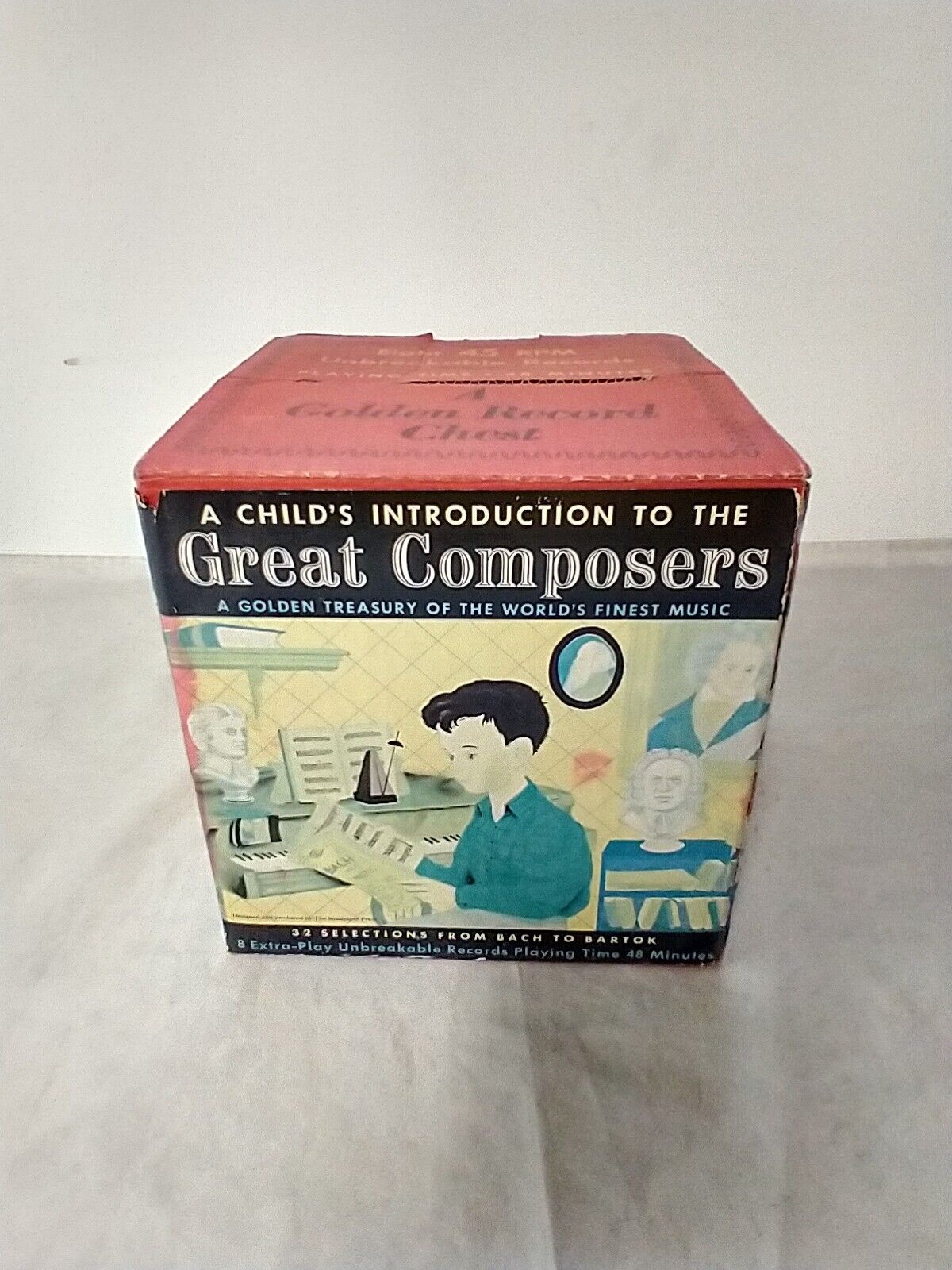 A Golden Record Chest ~ Child’s Introduction to the Great Composers ~ 45 Box Set
