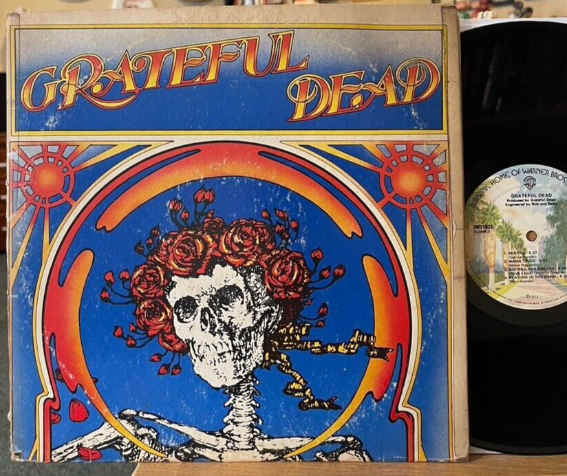 Grateful Dead Skull and Roses Live Vinyl 2 LP WB 2WS 1935 1st Edition 1971