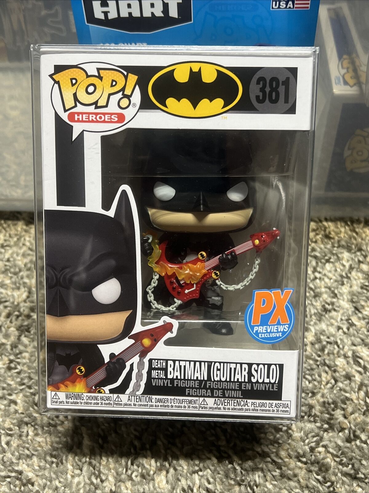 Funko Pop Heroes DC Batman Death Metal Batman (Guitar Solo) #381 PX Exclusive