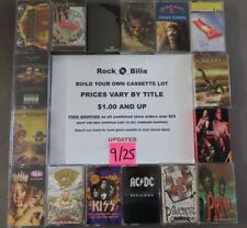 $1 UP 80s & 90s HEAVY METAL HARD ROCK GRUNGE PUNK CASSETTE TAPES BUILD YOUR LOT picture