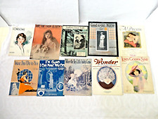 ANTIQUE VINTAGE SHEET MUSIC LOT  PRETTY LADY GIRL 1920S FLAPPER 1930S AND 40S picture