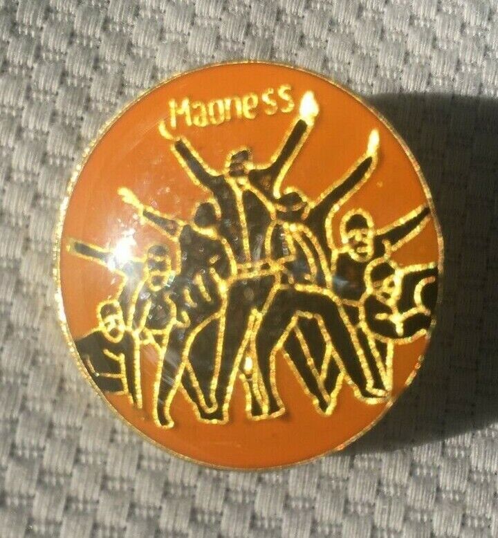 Vintage Madness Band Pin Music Pop Rock New Wave Suggs Enamel 