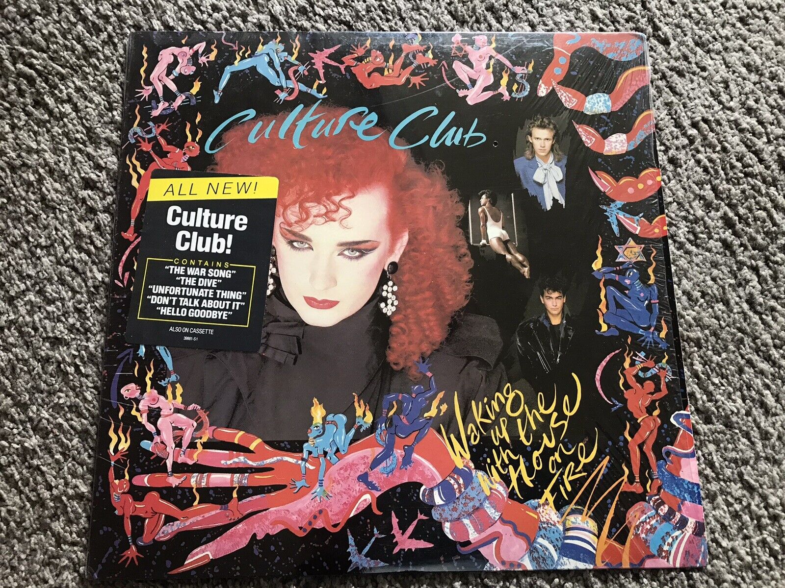 Culture Club Lp   Waking Up With The House On Fire  1984  VG Condition