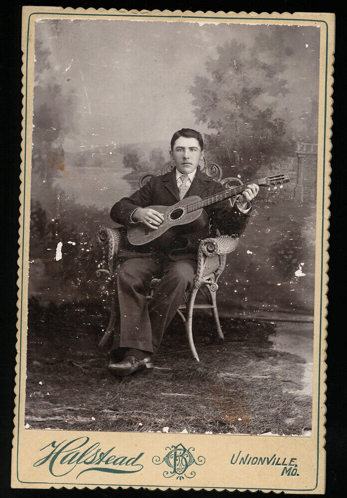 Unionville Missouri Guitar Player 1890s Music Int Photo