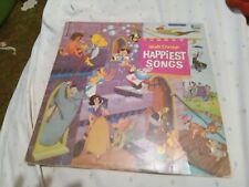 Walt Disney's Happiest Songs - Various Artists LP 1967 Disneyland DL-3509 Gulf picture