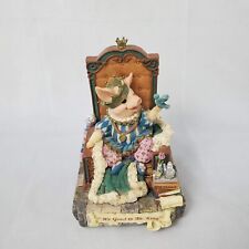 San Francisco Music Box It's Good to be King Vintage Nona Bailey Pig King picture