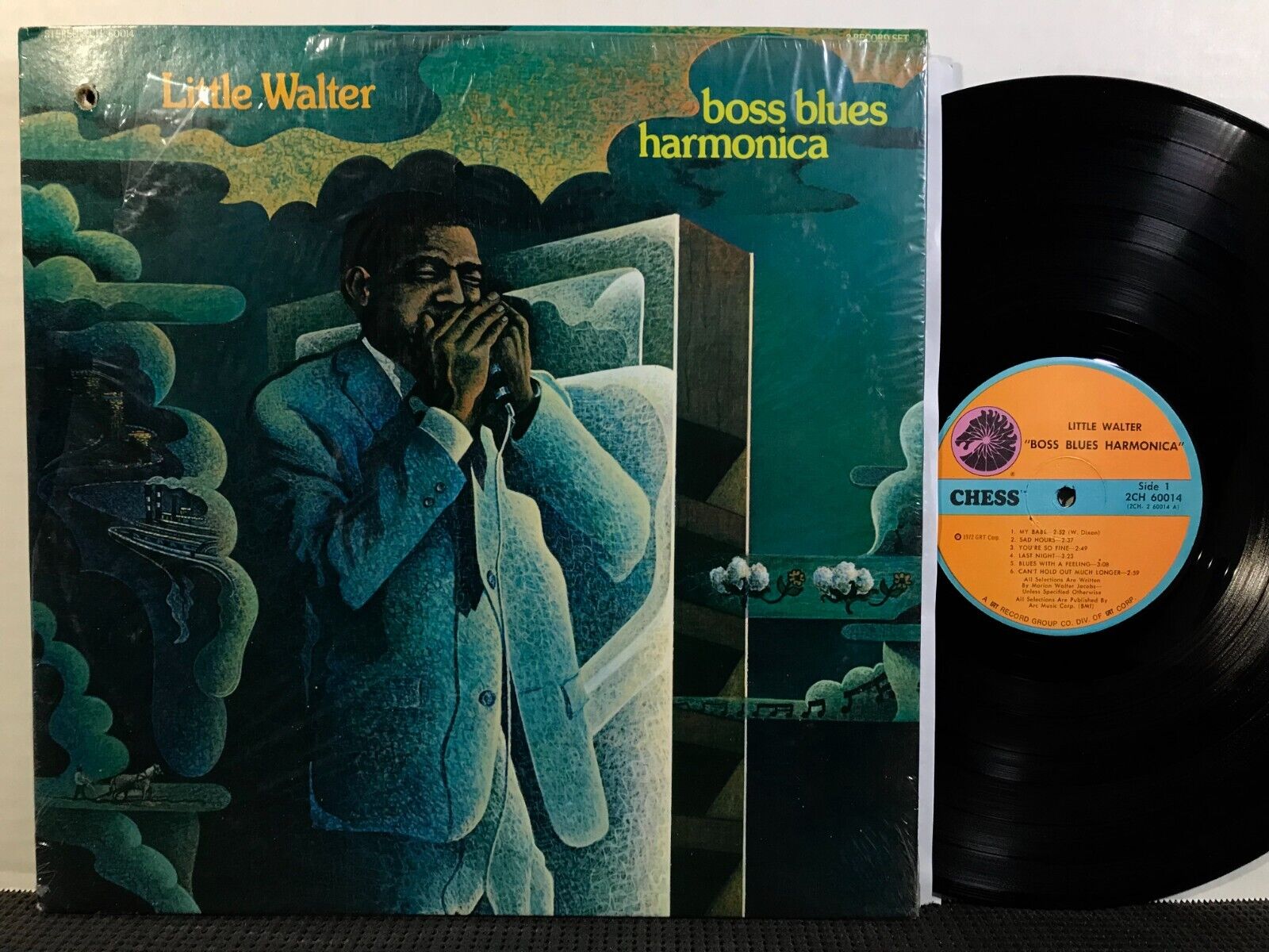 LITTLE WALTER Boss Blues Harmonica 2 LP CHESS 2CH 60014 STEREO 1972