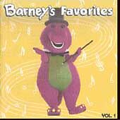 Barney\'s Favorites Vol 1 Cassette Tape Vtg 1993 Purple Dinosaur Childrens Songs