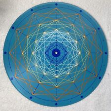 12”LP Hand Painted Art Vinyl Record Sacred Geometry Dot Work picture