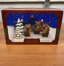 Vintage Christmas Wonderland Bear Band 12 Tunes Songs Light Up Swaying Musical picture