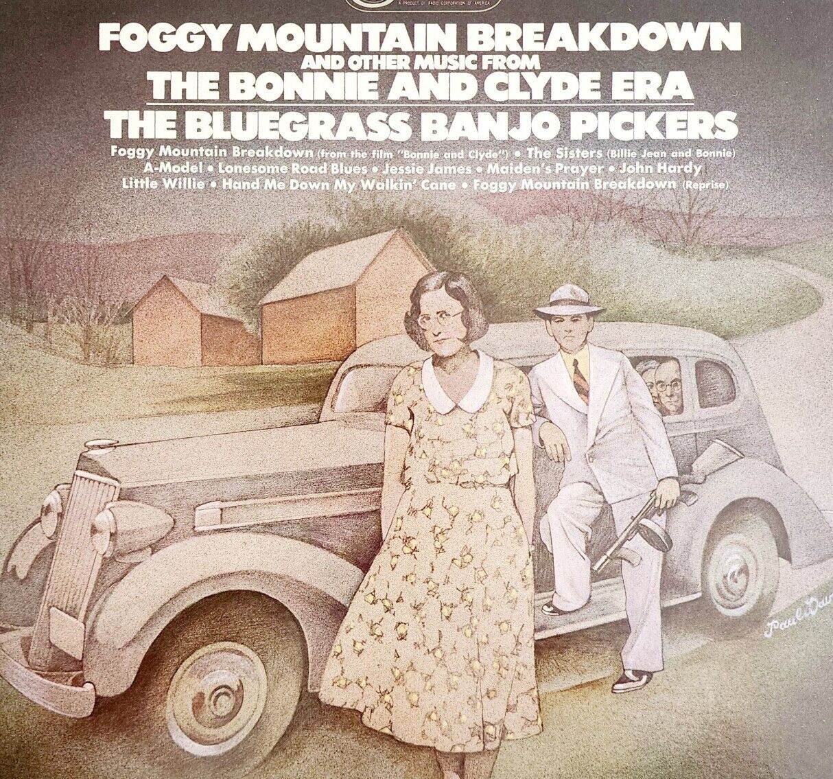 Bonnie & Clyde Era Bluegrass Banjo Pickers 1968 Vinyl Record 33 12\